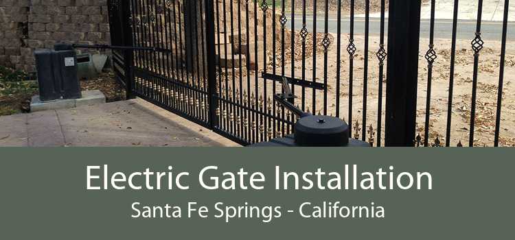 Electric Gate Installation Santa Fe Springs - California